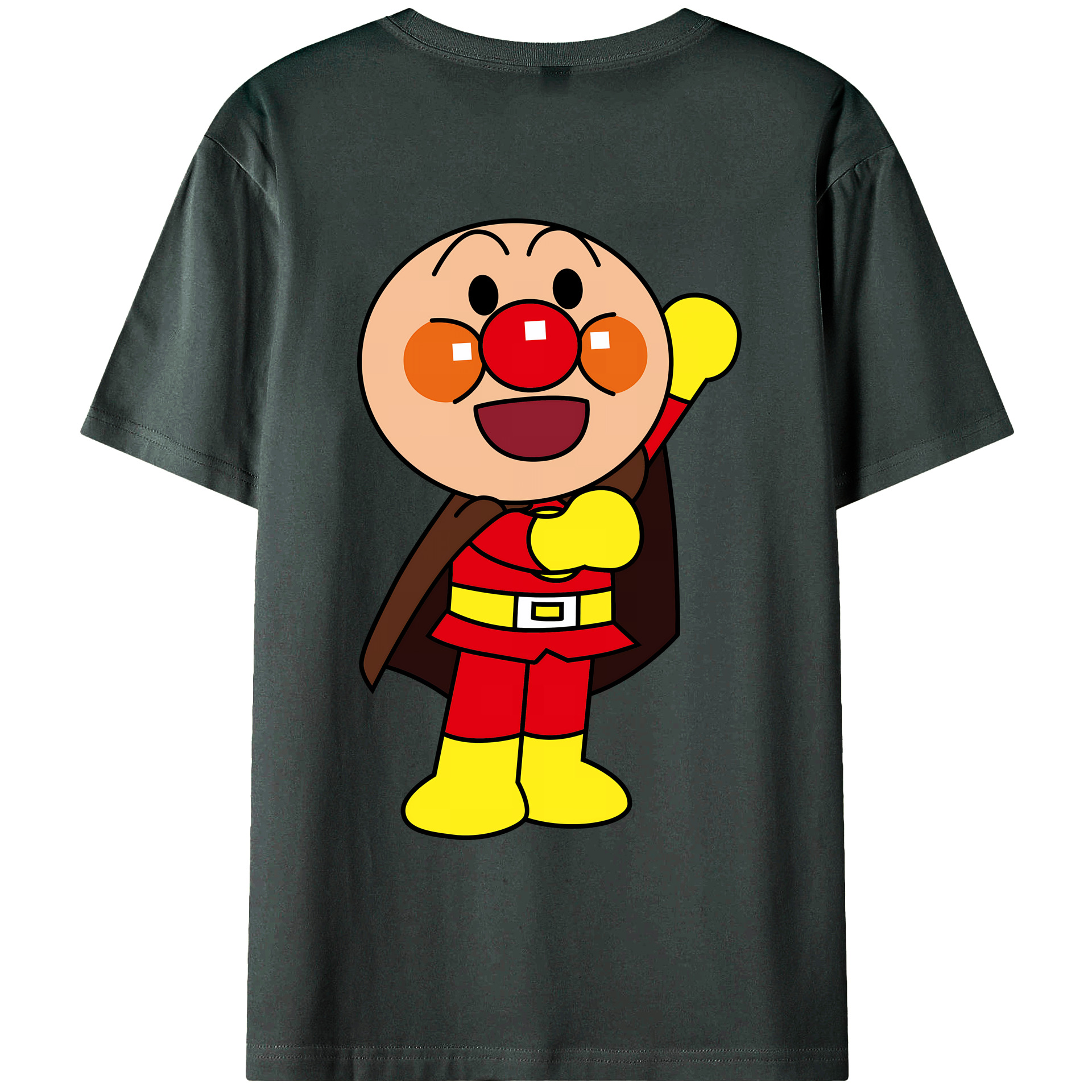 （画像用） アンパンマン Anpanman 綿100％ メンズ半袖Tシャツ（バックプリント） 通気性